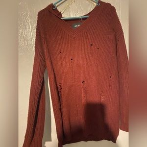 Large Distressed Boutique Sweater